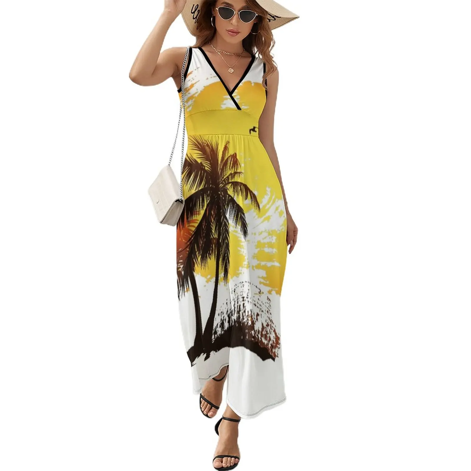 

Waikiki Sunset Sleeveless Dress fairy dress prom dresses Woman fashion