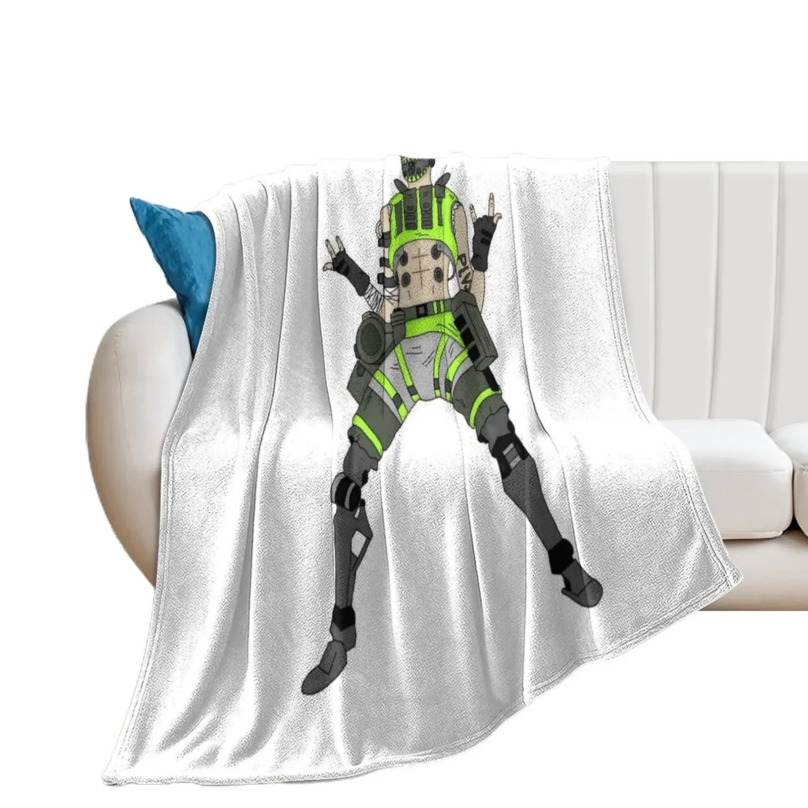 Apex Legends Octane Throw Blanket Flannel Fabric Sofa Quilt Soft Plush Plaid Blankets