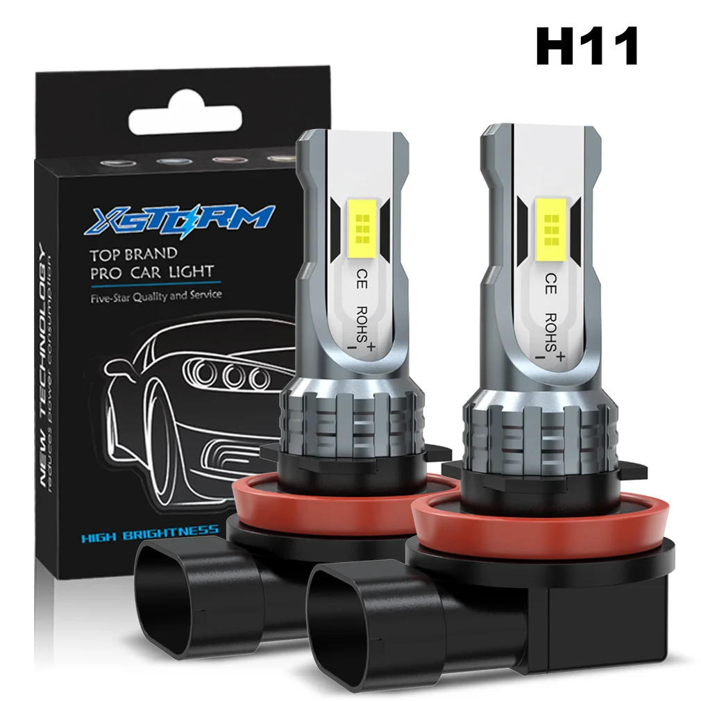 XSTORM H7 LED-Nebelscheinwerfer H4 H11 9005 9006 LED-Scheinwerfer für Auto 80W 20000LM 6000K Auto-Frontleuchten Plug & Play 12V 24V
