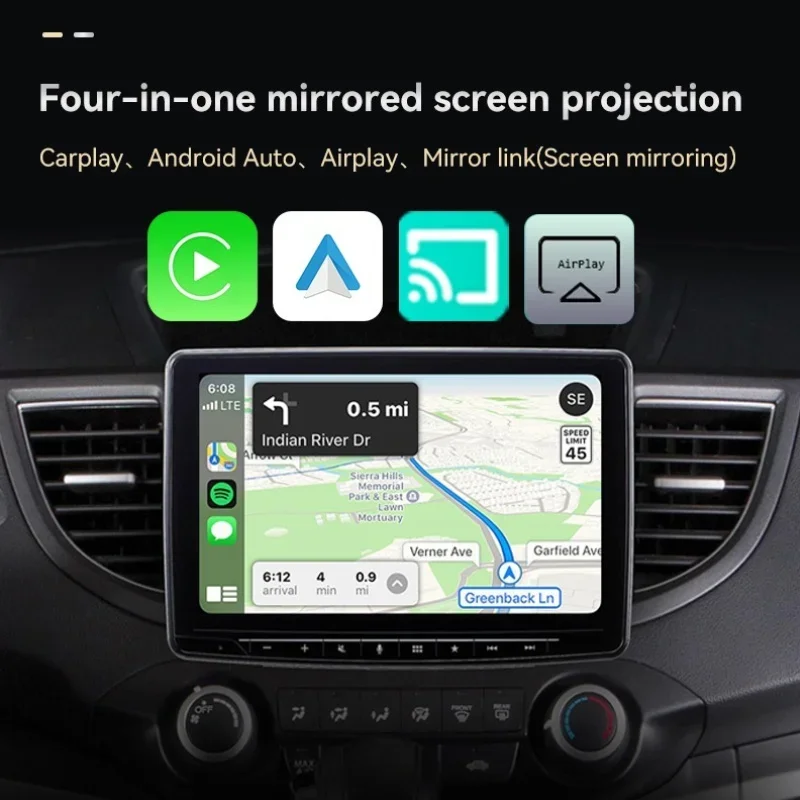 2026 New 4-in-1 Wireless Car Carplay Airplay Mirror Link Android Auto Connect Wireless Carplay Adapter for Apple and Android