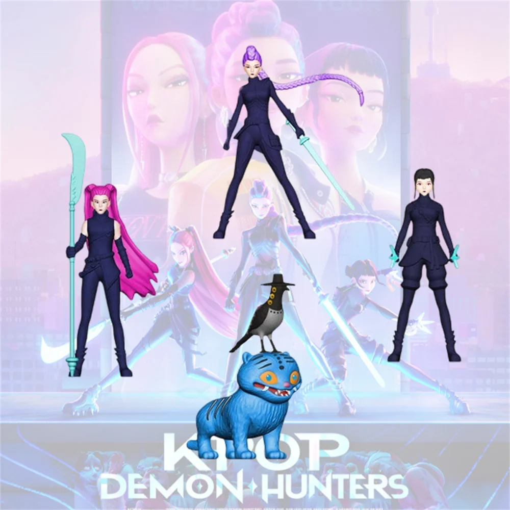 

KPop Охотники на демонов Набор мультяшных фигурок Руми Мира Зуи Дерпи и Сотси Модель Детские игрушки Коллекционная кукла Подарки на день рождения