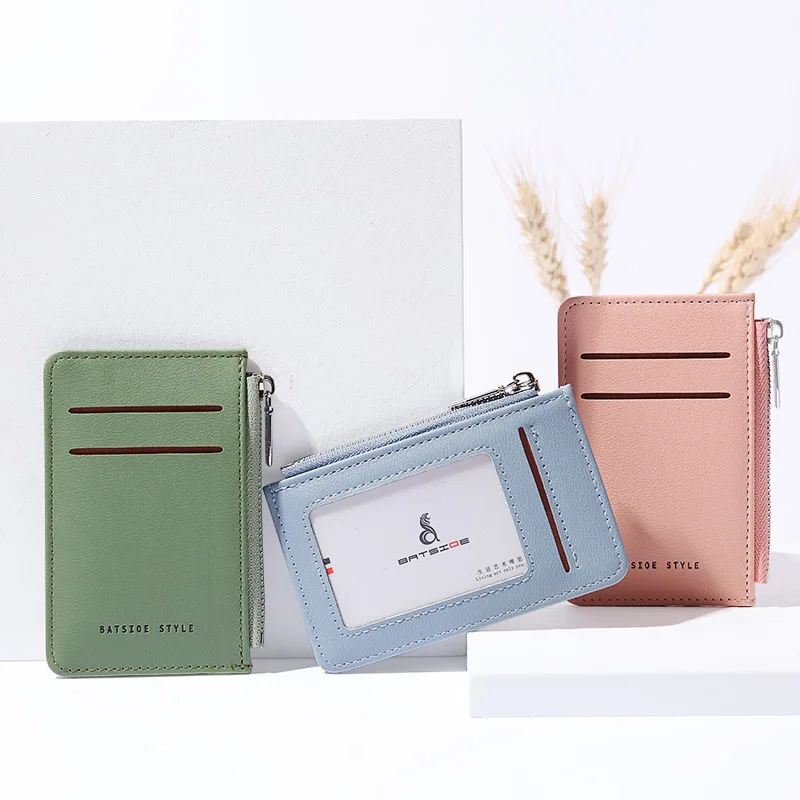 Mirco Creative New Cards Holder Fashion Design Mini Coins Bag Korean Version Zipper Wallets Multi-card Slot Durable Unisex Purse