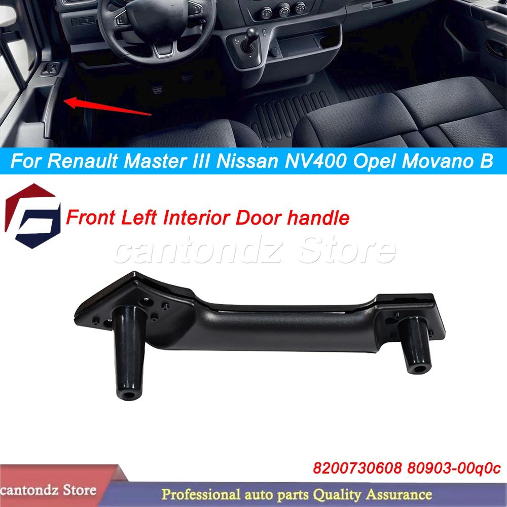8200730608 For Renault Master III Nissan NV400 Opel Movano B Car Front Left Interior Door Handle Black OEM 80903-00q0c