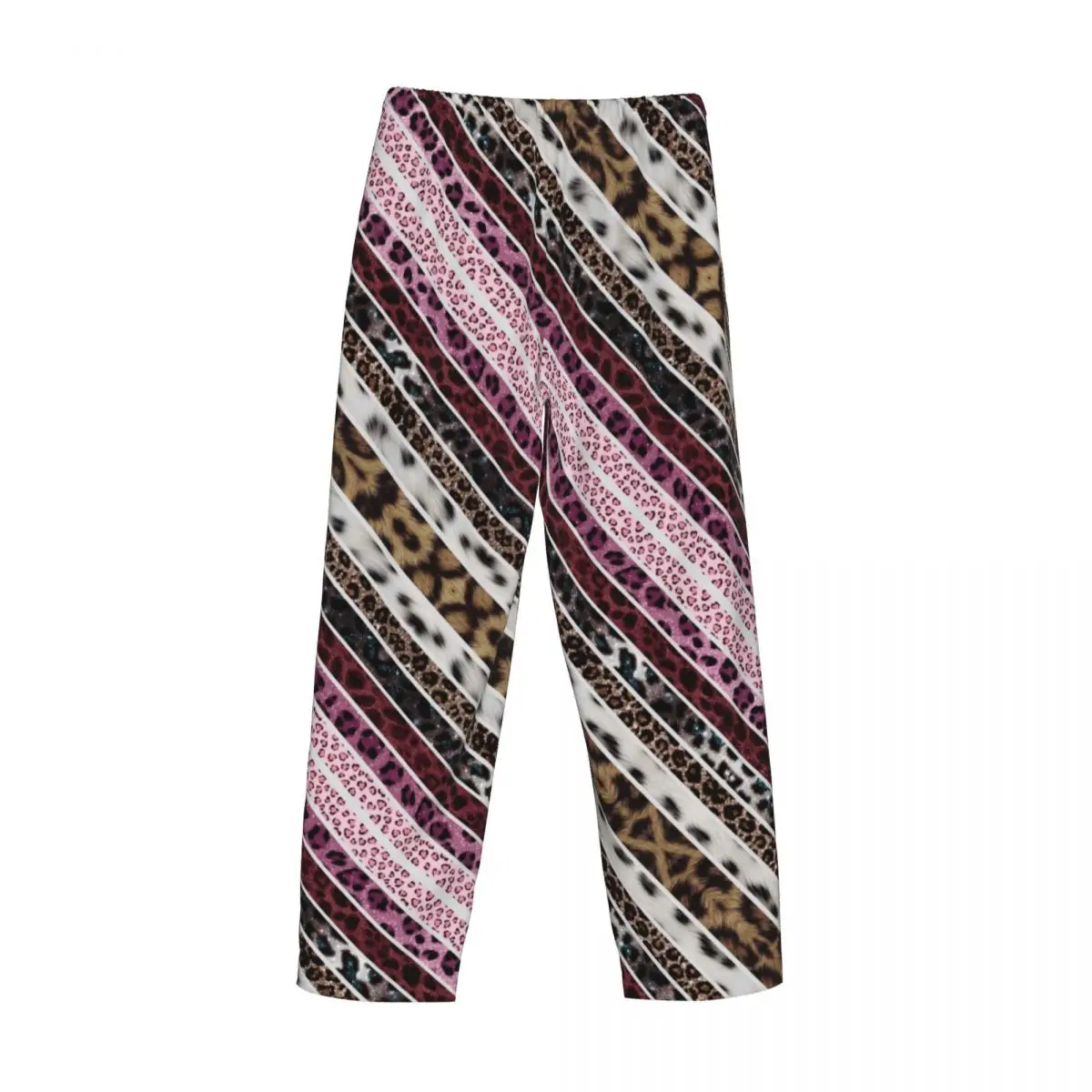 Custom Leopard Print Colorful Pajama Pants Sleepwear Men Elastic Waistband Sleep Lounge Bottoms with Pockets view 4