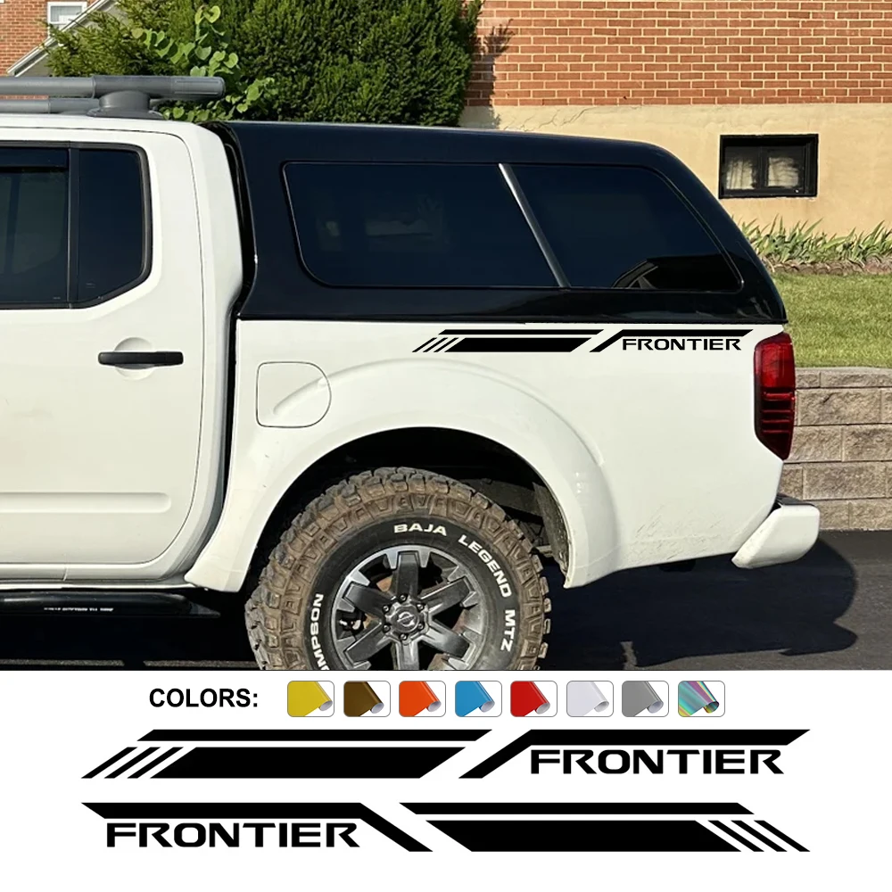 Car Trunk Side Sticker For Nissan Frontier NP300 Pro 4X D40 D22 Truck Graphics Stripes Decal Vinyl Cover Auto Tuning Accessories