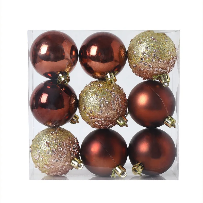 6 cm 9 stuks kerstballen blauwe kerstballen kerstboom kerstversiering geschenkdoos kerstballen