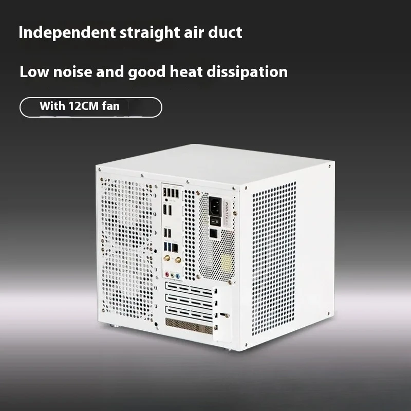 Sagittarius 8-bay NAS Chassis with ATX Power Supply, MATX Motherboard, Full-height PCIE, 21.8L