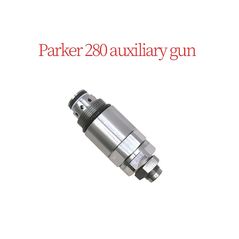 Excavator Accessories Construction Machinery Parts Suitable for Parker 280 Auxiliary Gun Valve (Length: 96mm, Thread: 30mm)