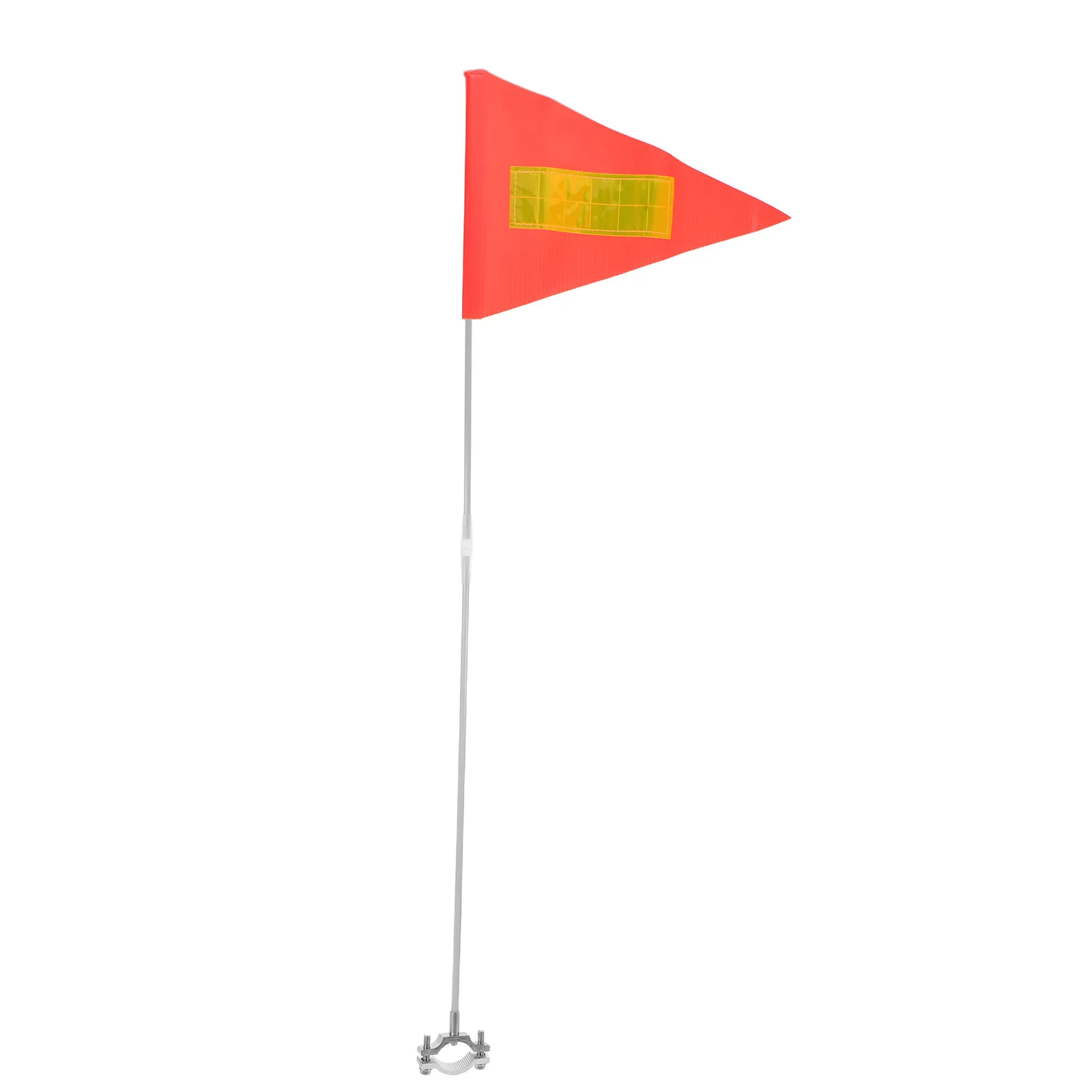 Orange Adjustable Safety Flag for Bike Motorcycle Scooter Wheelchair Stroller Trailer High Visibility Reflective Strip Heavy