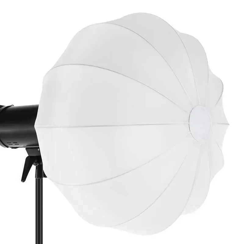 Portable Light Modifier Lantern Diffuser Globe Softbox Bowens Speed Ring Quick Setup for Studio Strobe Tiktok Livestream Video