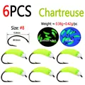 6 piezas de color chartreuse