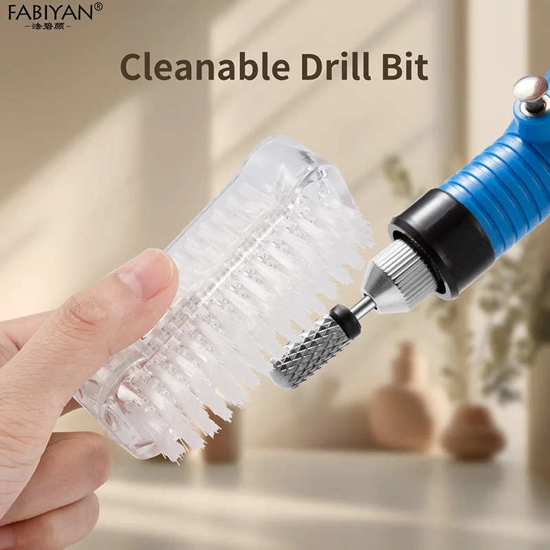 양면 네일 청소 브러시 ​​네일 먼지 글리터 파우더 큐티클 제거 네일 브러쉬 매니큐어 네일 폴리싱 헤드 클린 브러쉬