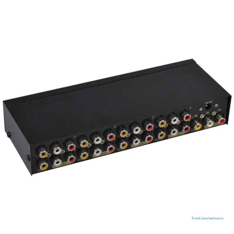 8-way مركب RCA Splitter 1X8 فيديو 1 في 8 خارج موزع الفاصل HDTV دروبشيبينغ