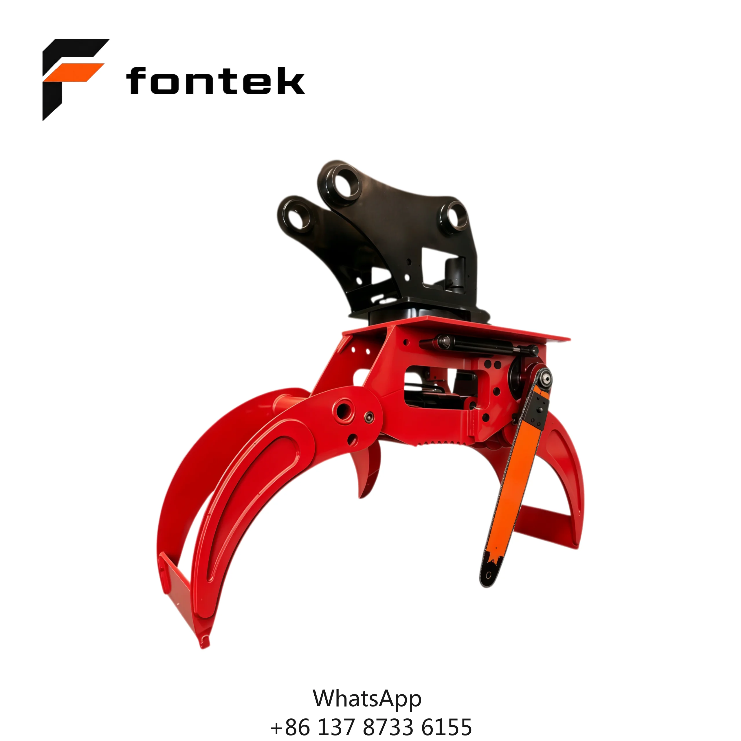 High Pressure Excavator Rotating Wood Clamp Saw For 6-10 Ton Excavators