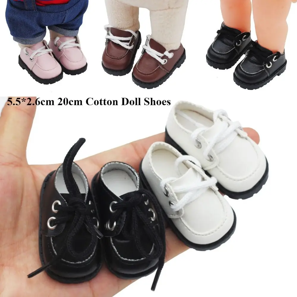 

High Quality Leather Material Doll Shoes College Style 6 Colors Fashion Boots Clothes Accessories 1/12 Dolls