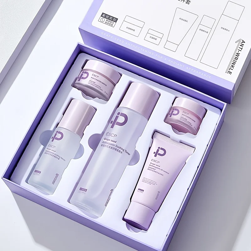 

ESCP Anthocyanin Soothing Anti-wrinkle Rejuvenating Gift Box Soothing anti-wrinkle Gentle moisturizing skin Easy to absorb