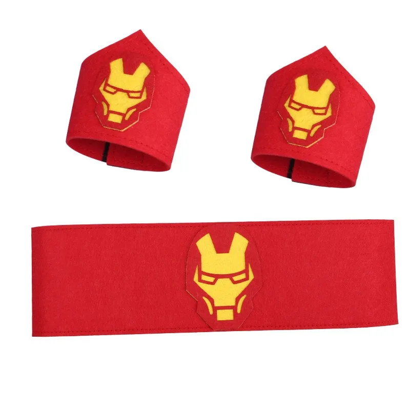 حار مارفل سلسلة الكرتون الرجل العنكبوت الرجل الحديدي معصمه حزام مجموعة الأولاد أداء الدعامة مجموعة هدايا عيد الميلاد #3