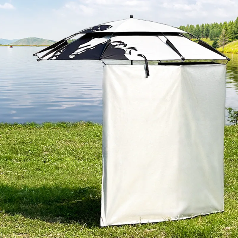 

Fiing Umbrella 26m Bla Glue Sunscreen Anti-Uv Universal Wild Fiing Cam Tent Curtain Windproof Rainproof Cloth