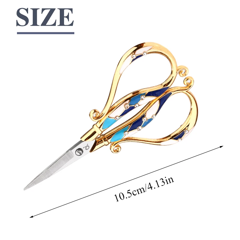 KRABALL European Style Tailor Scissors Sewing Needlework Craft Vintage Embroidery Scissors For Fabric Sewing Cutting Shears