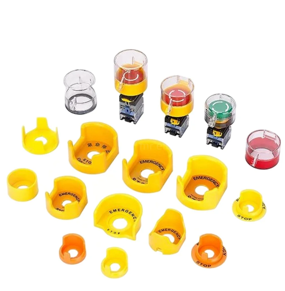 مفتاح الغطاء الواقي لزر إيقاف الطوارئ يمنع تشغيل أسوأ حلقة الغطاء الواقي لرأس الفطر في حالات الطوارئ مقاس 22 مم #2
