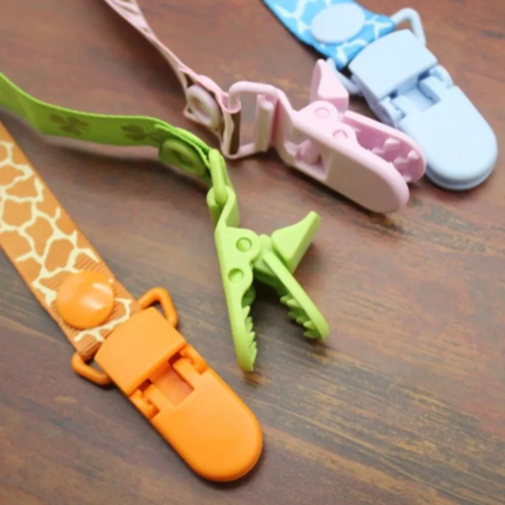 Baby Adjustable Pacifier Clip Strap Anti Drop Soother Leash Colorful Nipple Holder Accessories Prevent for Toddler Outdoor