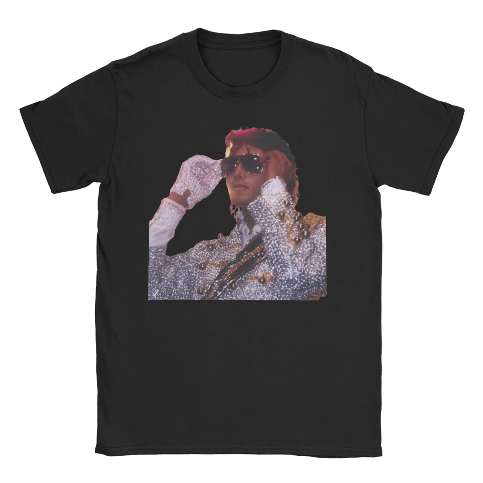 Camiseta Vintage MJ King of Pop Victory Tour para Homens e Mulheres, Camisetas de Manga Curta com Gola Redonda, Roupas de Algodão em Tamanhos Grandes