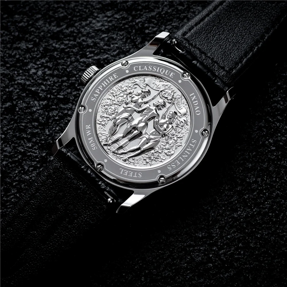 IX&DAO IPOSE 2025 New Cloud Rising Collection Men\'s Formal Quartz Watches Imported Sapphire Glass Stainless Steel 5Bar clock