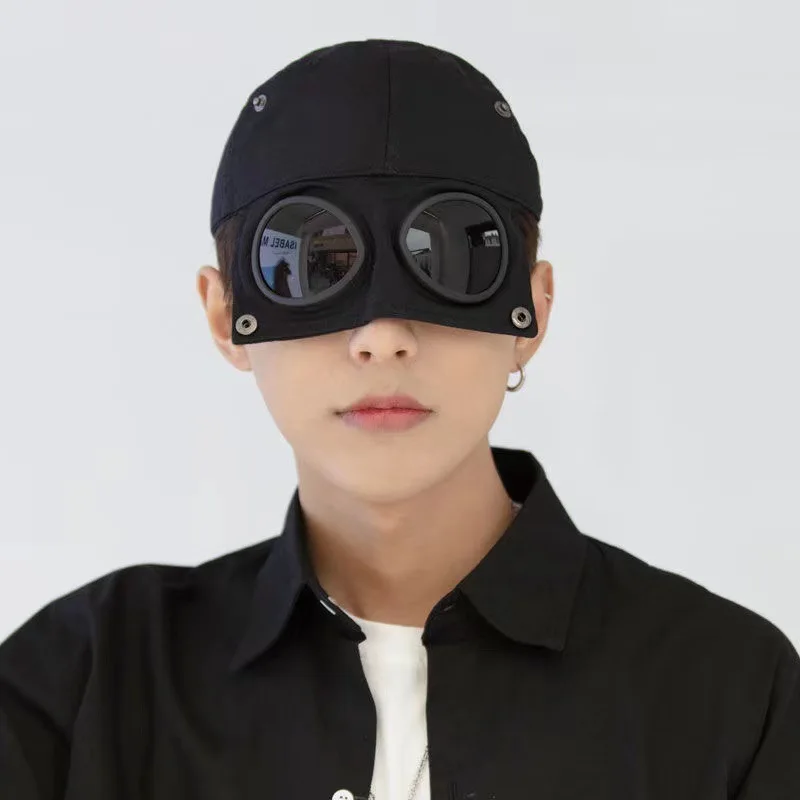 2025 Neue Mode Pilotenmütze Sommer Persönlichkeits-Brillen-Baseballkappe Damen Unisex Sonnenbrille Herren Kappe Baseballcap Jungen Kappe – Detail 5