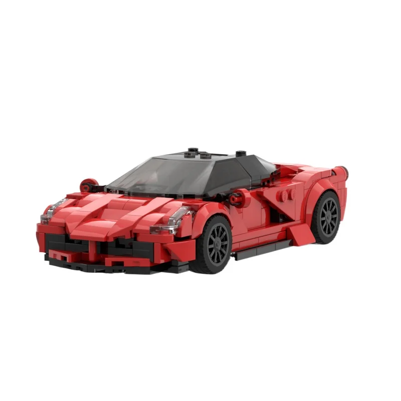 Coche de carreras deportivo Lafa V2 Moc, bloques de construcción, modelo de ladrillo, colección de exposiciones, juguetes, regalo para niños