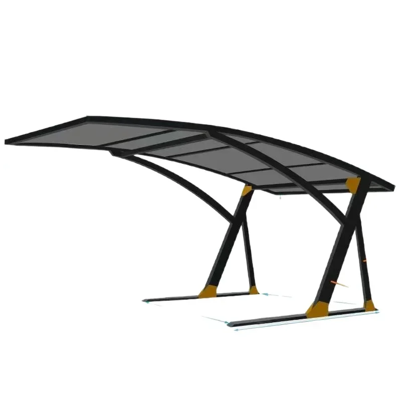 Membrane structure car parking shed outdoor car awning charging pile rainproof awning