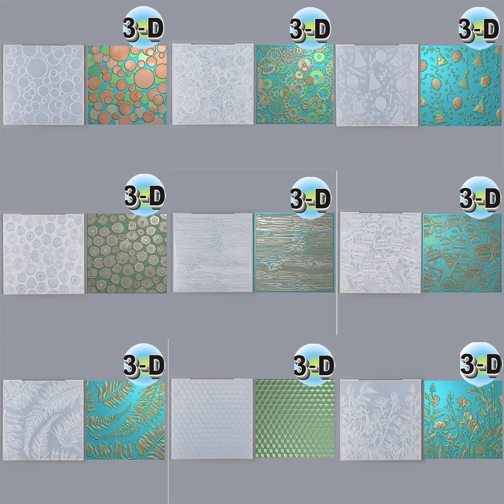 Mehrschichtige Blasen, Postmarkierungen, Wiese der süßen Erbsen, 15,2 x 15,2 cm, 3D-Präge, Ordner, Scrapbooking, DIY, Basteln, Deko, Fotoalbum, Kartenherstellung