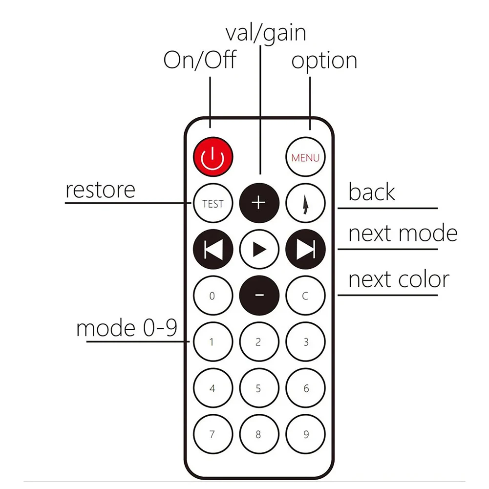 High Frequency Band Power Supply AC V Power Supply AC V Low Frequency Band Voice Control Adjustable Modes Dimensions X X Mm