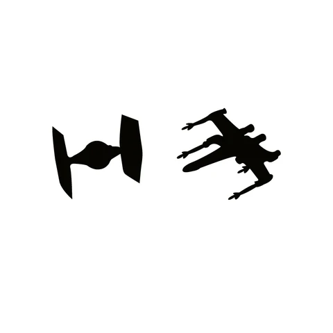 Виниловые наклейки AT Walker Ground Battle Ship, наклейки-яйца на тему Пасхи, наклейки «Звезда Смерти», наклейки X-Wing, декор для автомобильных окон