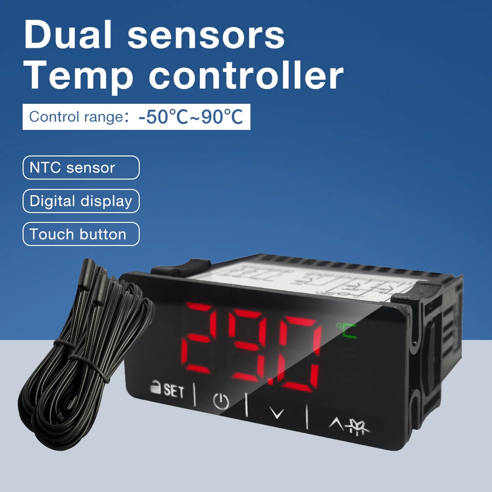 Premium Smart Heating Controller Stable Wall Mounted Temperature Regulator For Home HVAC System Precise Dual Point mo ni toring