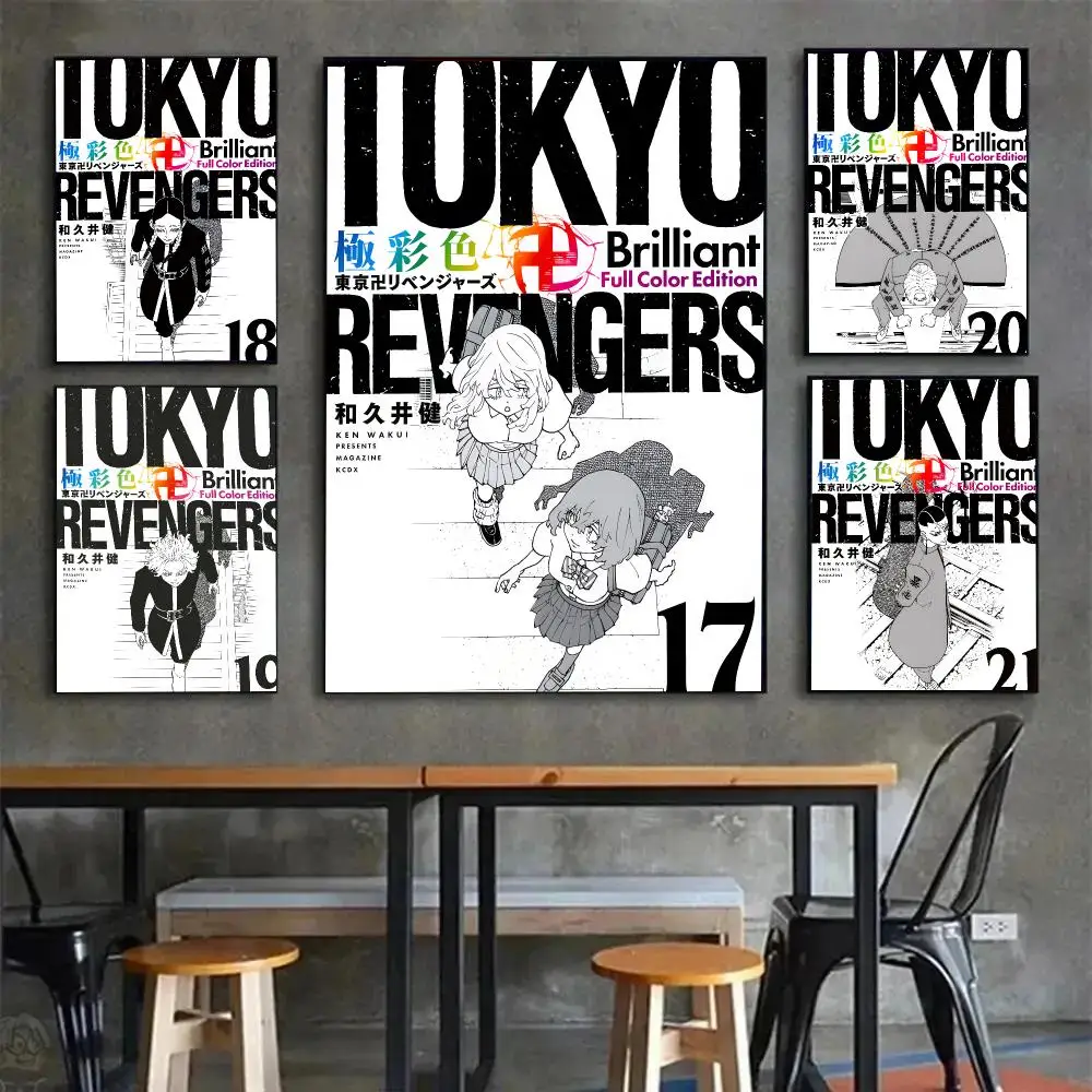 Anime Action Tokyo Revengers Poster Painting Wall Art Mural for Living Room Home Decor and Gifts