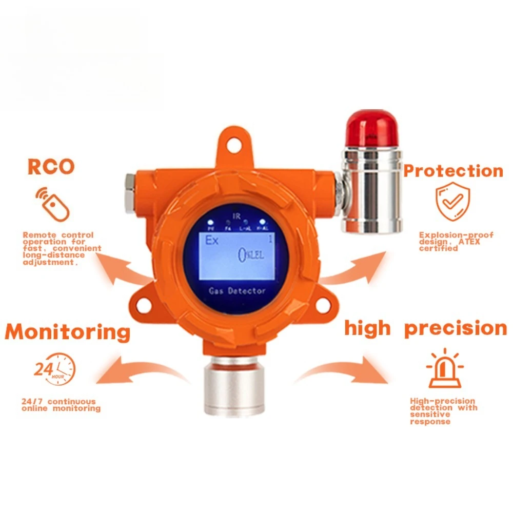 Oxygen concentration detection alarm Oxygen content gas detector Industrial medical oxygen leakage sensor Explosion-proof