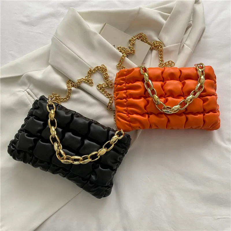 2022 Summer New Embroidery Crossbody Bags For Women Chain Strap Fashion Shoulder Bag Lady Designer Handbags And Purses