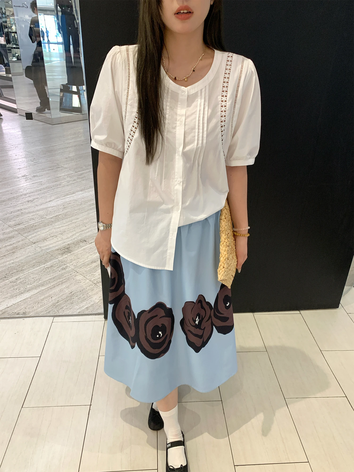 

Женская летняя модная блузка NAZ большого размера из хлопка с ажурными вставками и кружевом, белая, дышащая, свободного кроя