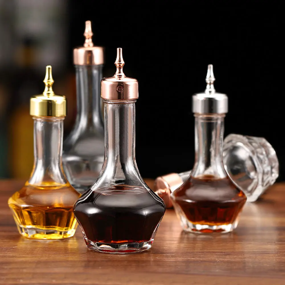 Cocktail Bitters Spray Bottles With Stainless Steel Cap Vintage Professional Bar Tools Bartender Accessories 30/50/90/100ml