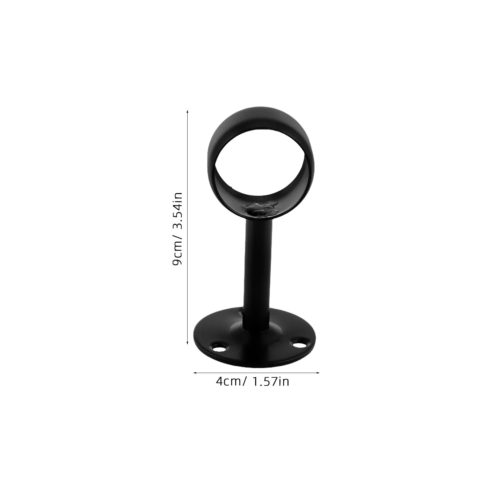 4Pcs Closet Rod Bracket Heavy Load Capacity Steel Construction Easy Install Closet Pole Holder for Bedroom Living Room Dressing