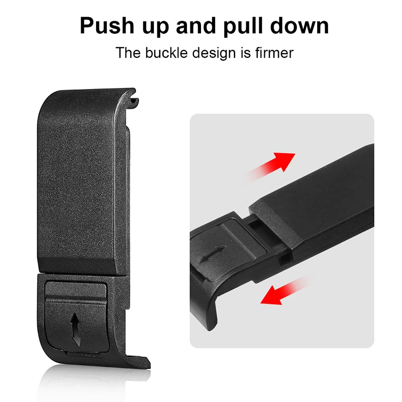 Flip Battery Cover for GoPro Hero 12 9 Black Removable Battery Lid Door Type-C Charging Port Side Case for gopro 11 Accessories image 2