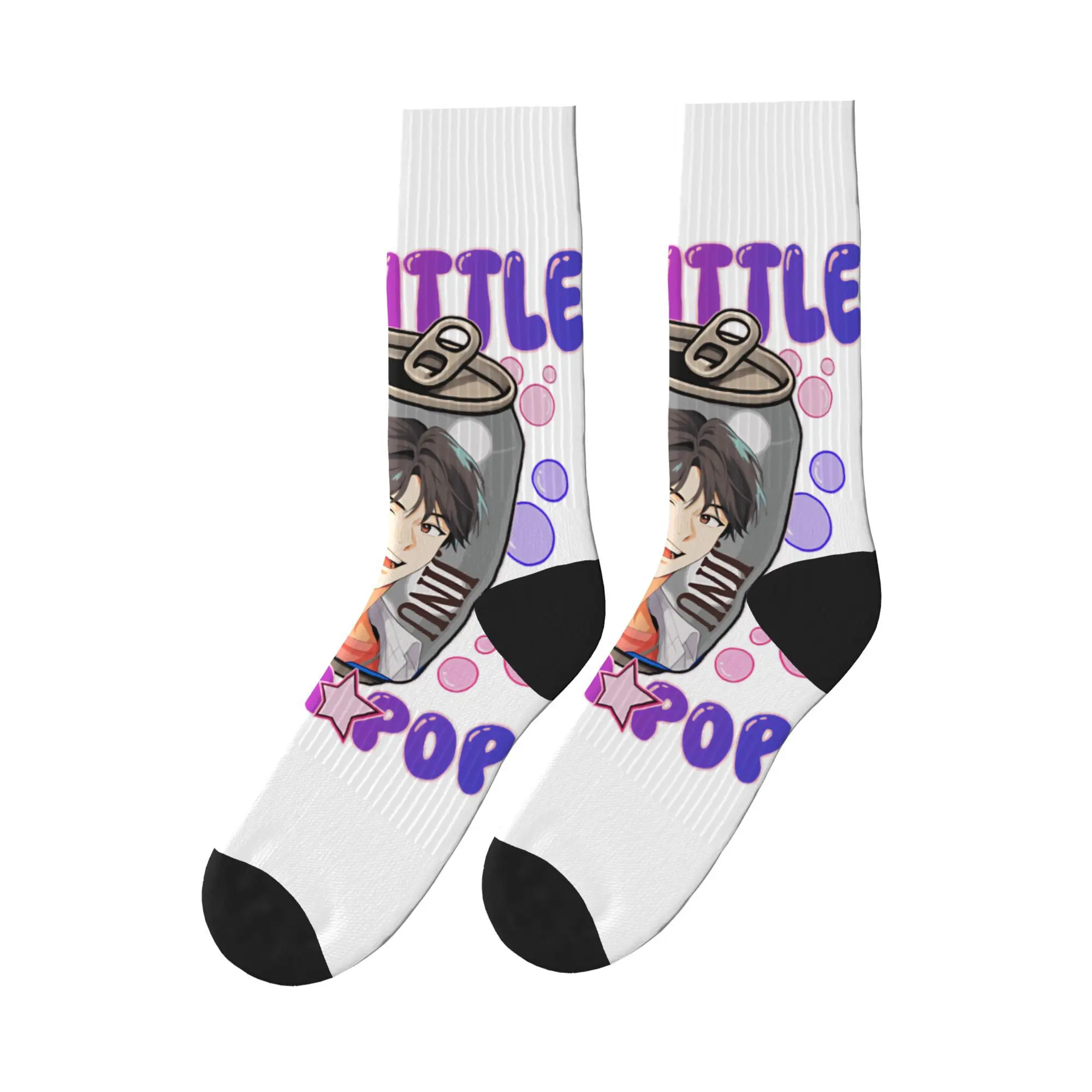 

Saja Boys Jinu Kpop Demon Hunters (2) Stockings Printed Novelty Socks Spring Anti Skid Socks Men's Running Medium Soft Socks