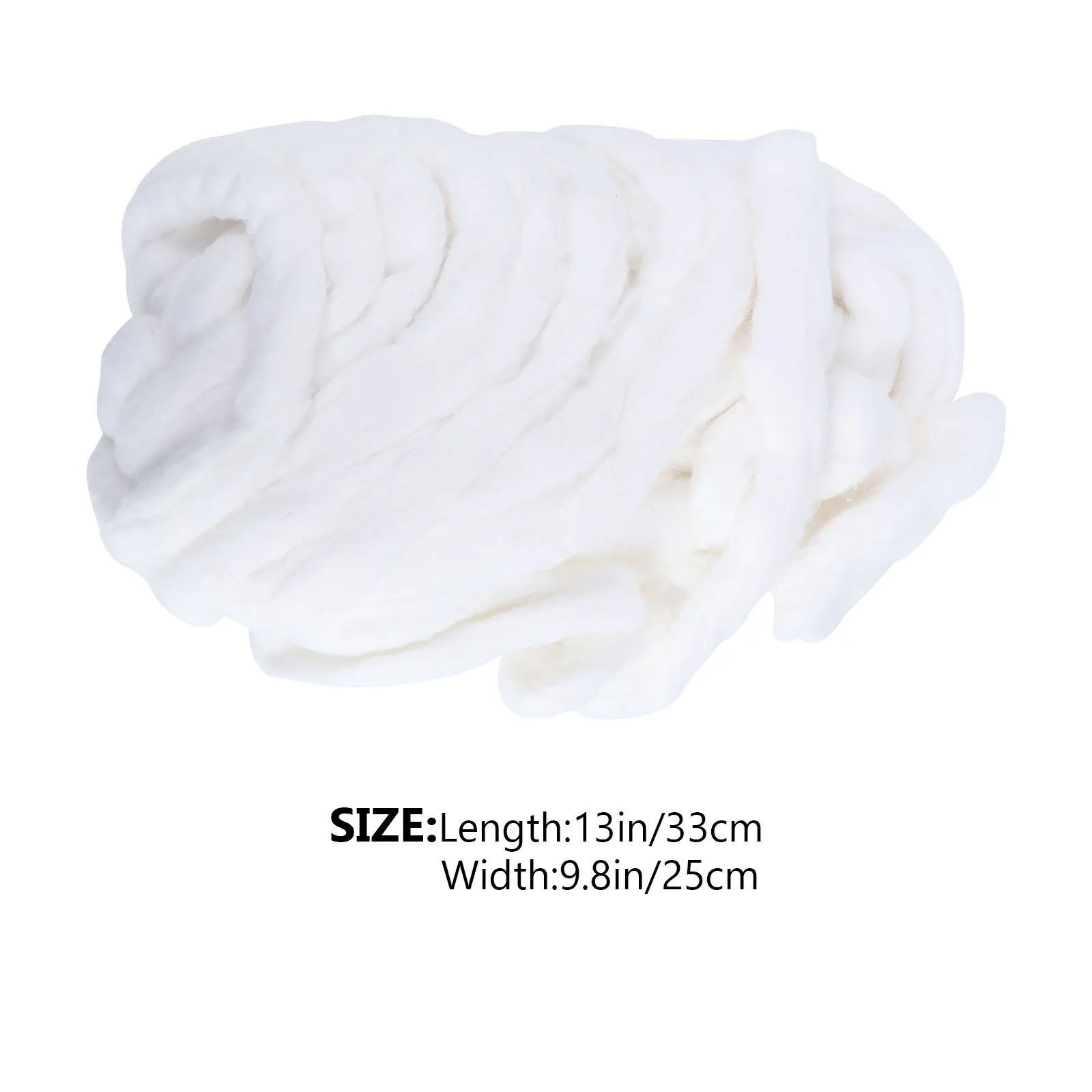 1 rotolo di strisce di cotone puro morbido assorbente struccante di bellezza salone sgrassante styling dei capelli usa e getta pulizia dell'orecchio dell'animale domestico artigianale