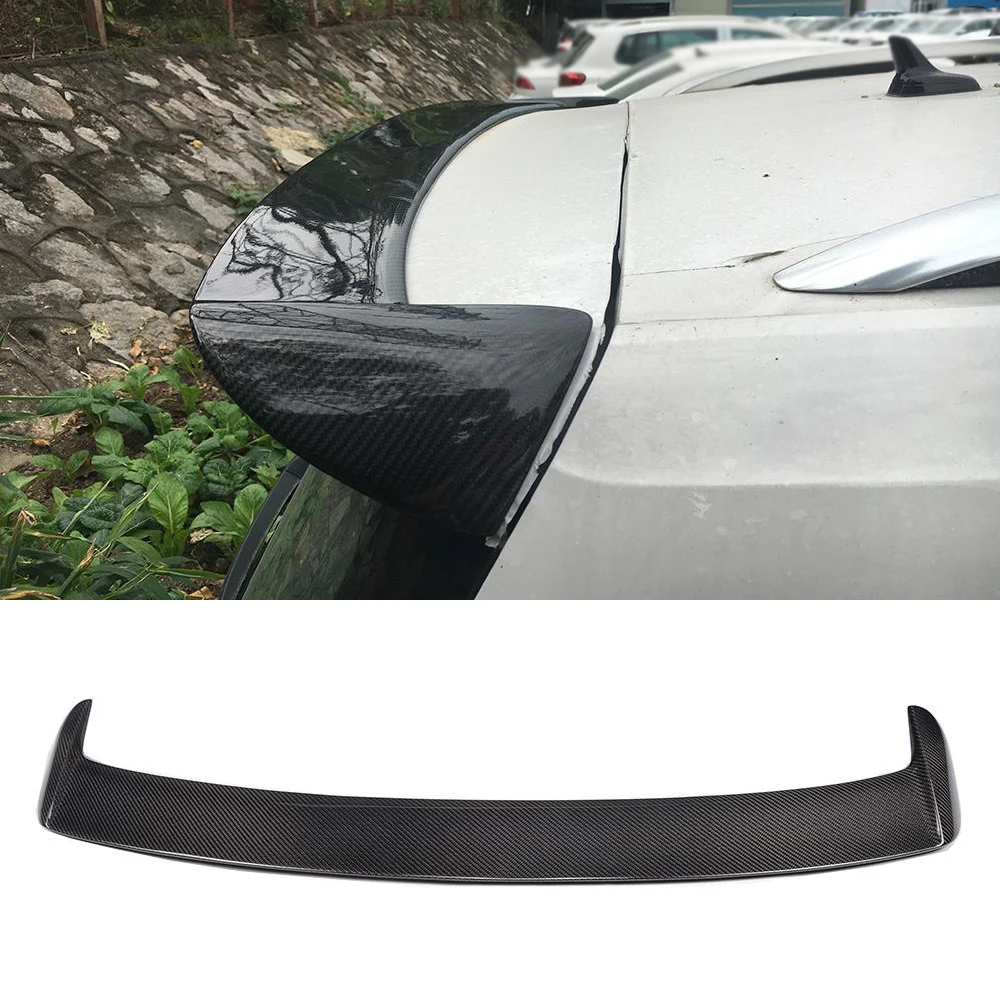 Car-Styling Carbon Fiber / FRP Racing Rear Roof Spoiler Wing Lip for Volkwagen VW Touran 2016 2017 Rear Roof Spoiler Wing Lip