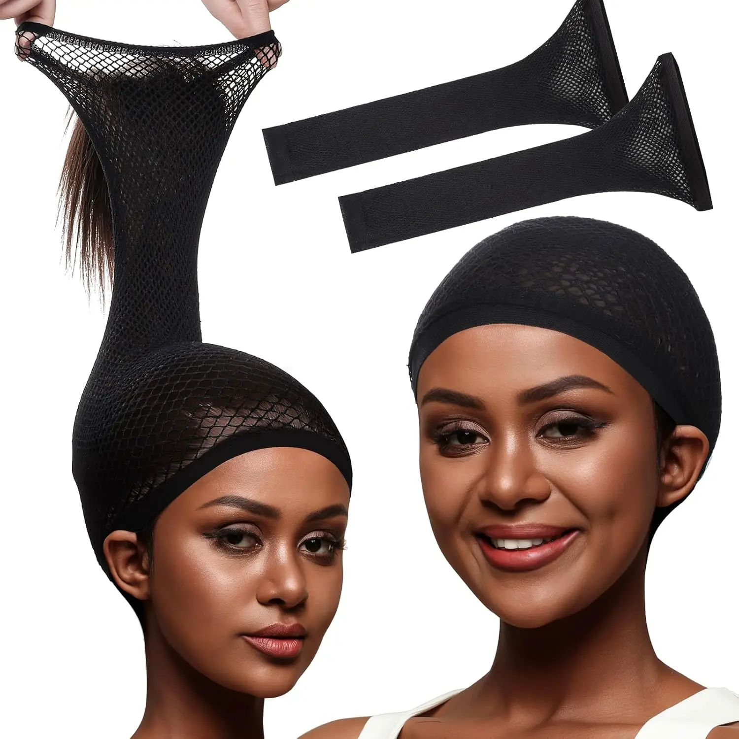 

Black Skin Wig Cap, Hair Net for Wigs,Wig Caps for Women, Large Mesh Wig Cap for Long Hair,Nylon Wig Net Non Slip for Daily/lp'o