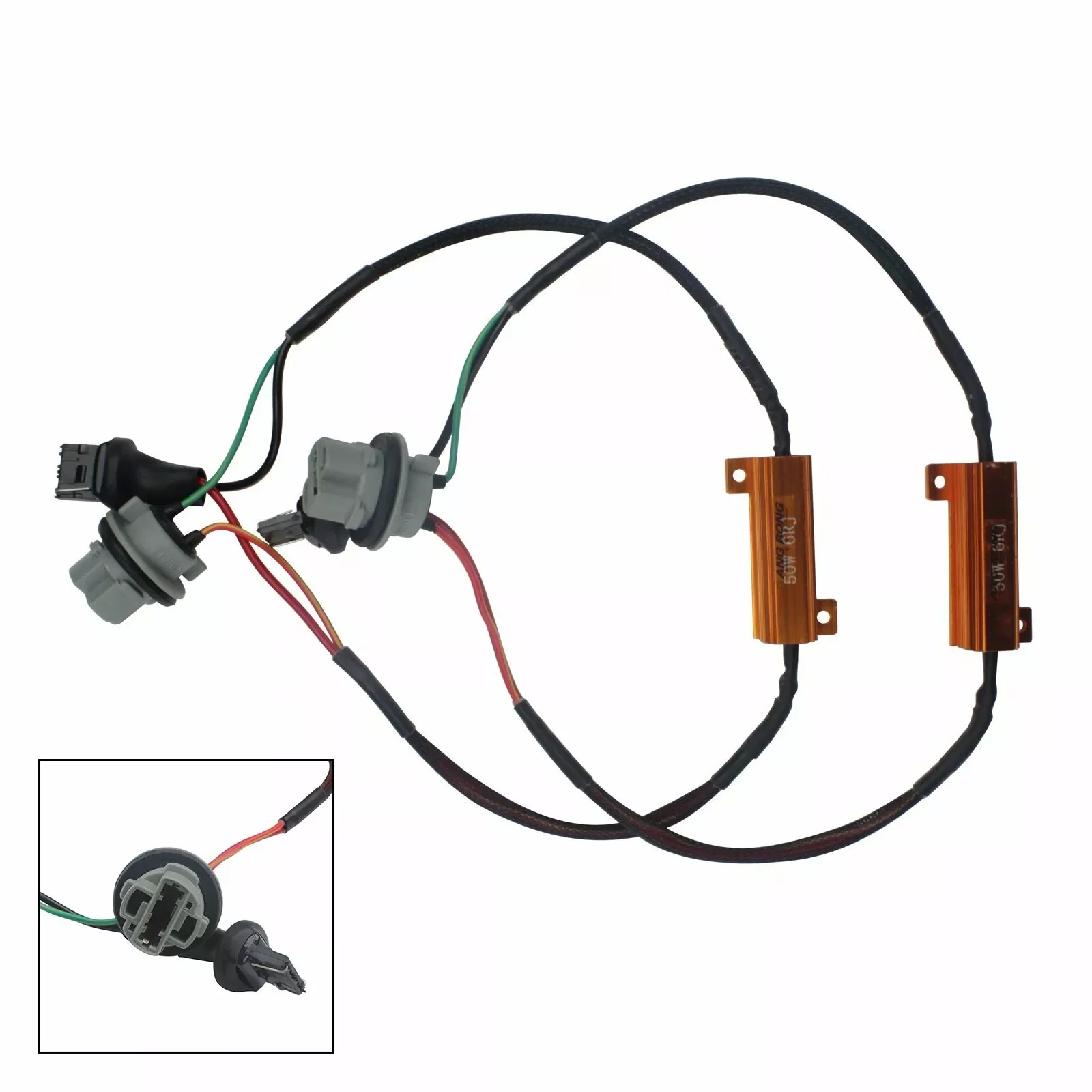 Picture 5: 2x LED Load Resistor Wiring Harness Canbus No Error Canceller T20 582 7440 W21W