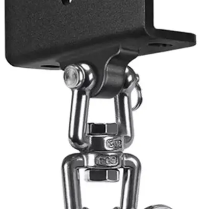 360 Degree Swivel Punching Bag Hanger for Ceiling Beam Mount Carbon Steel Sandbag Bar Bracket with Hardware Set