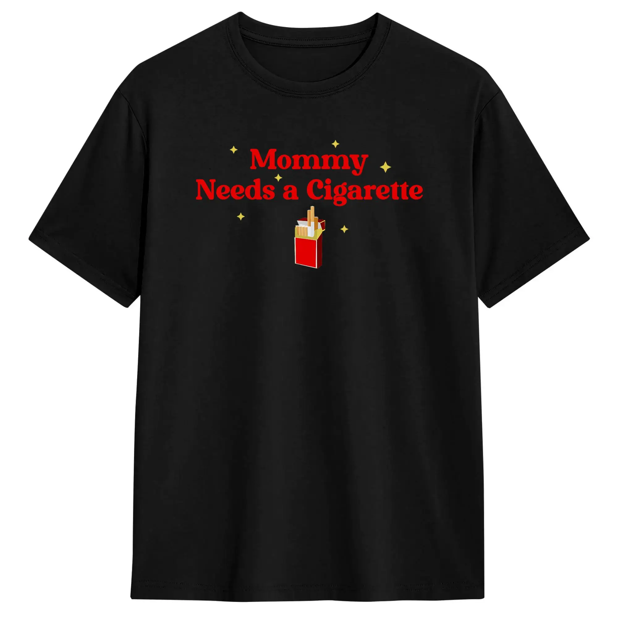 Oversized T Shirt Mommy Needs A Cigarette Smoking Mom Design 100% Cotton T Shirts  Novelty Tee Shirt  Casual Short Sleeve Tops,