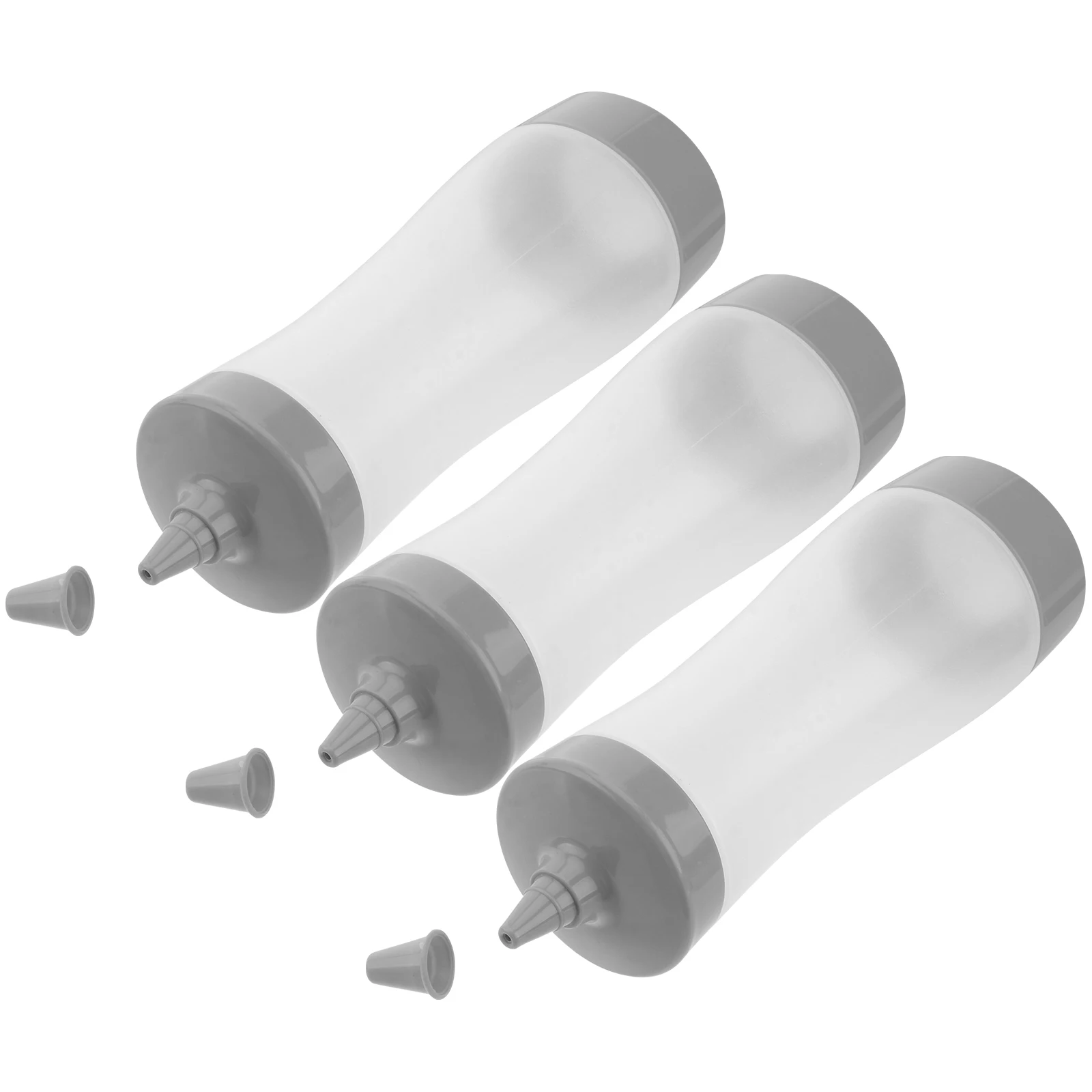 

3PCS Sauce Soft NonLeak Dispenser Squeeze Bottle for Ketchup Mustard Dressing BBQ Camping Kitchen Utensils Set