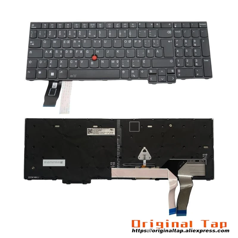 CFA Canadian French Backlit Keyboard for Lenovo Thinkpad L15 Gen 3 T16 P16s Gen 1 5N21D93613 5N21D93687 5N21D93761